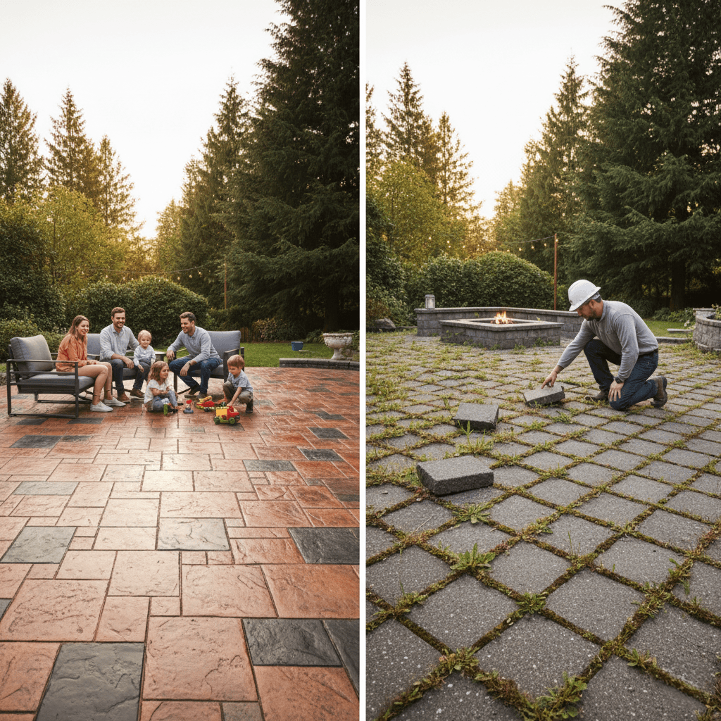 stamped concrete renton wa